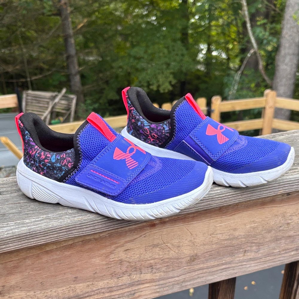 Under Armour Kids' Purple and Pink Sneakers